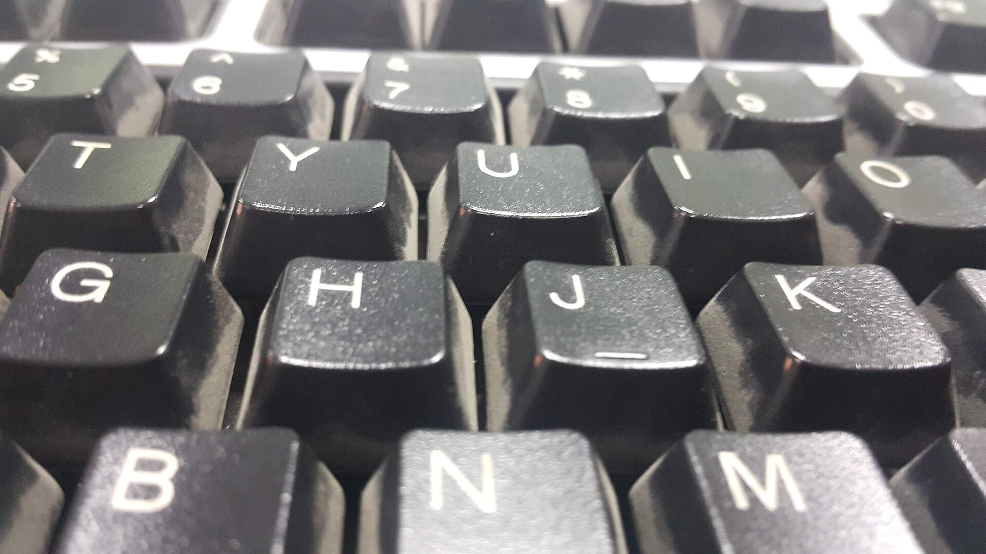Black keyboard keys