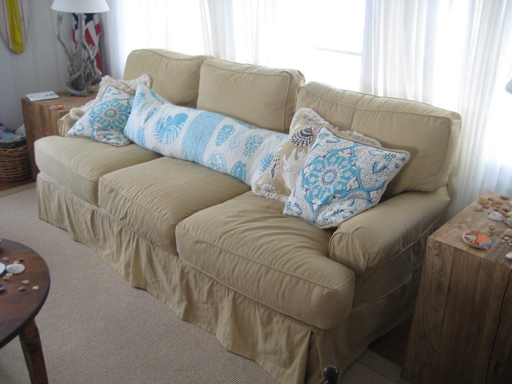 Custom Slipcover for a Beach Home
