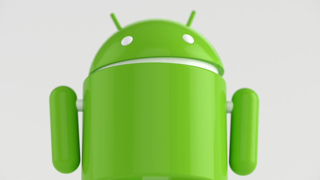 Angry android robot