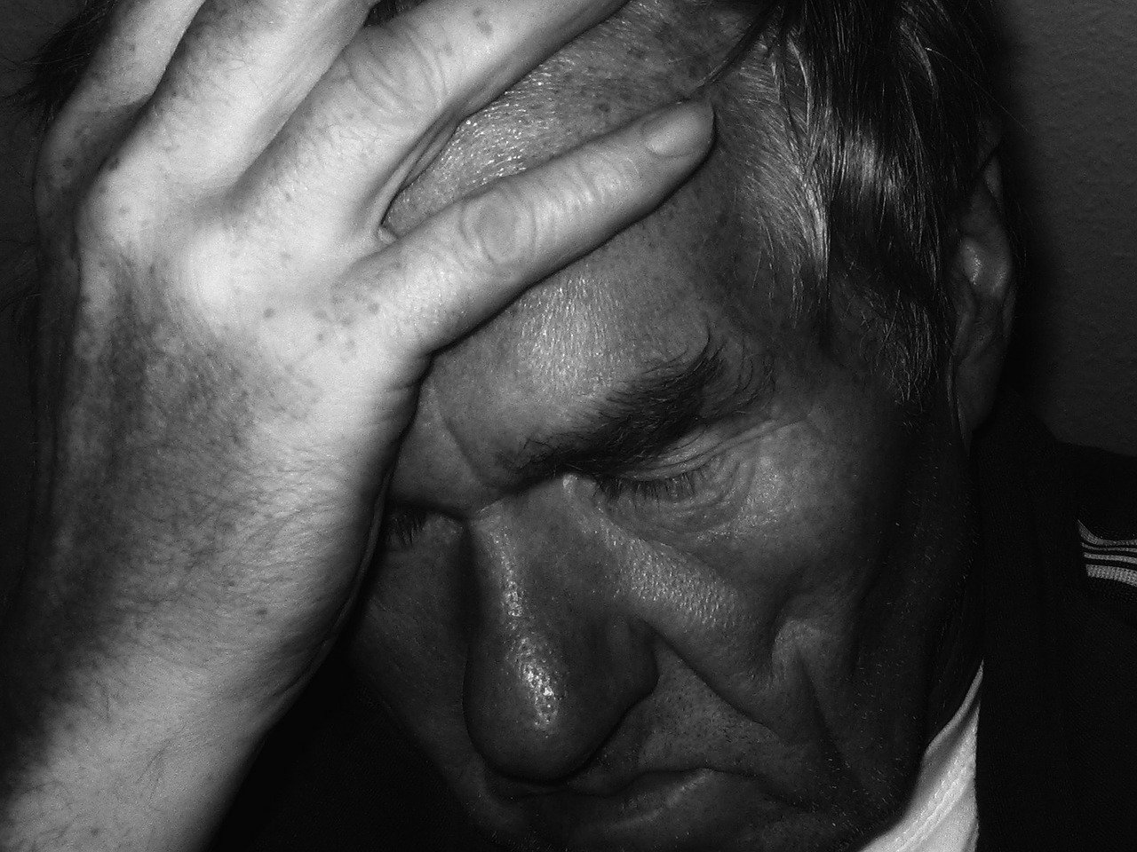 A man presenting fatigue,a sign of many diseases