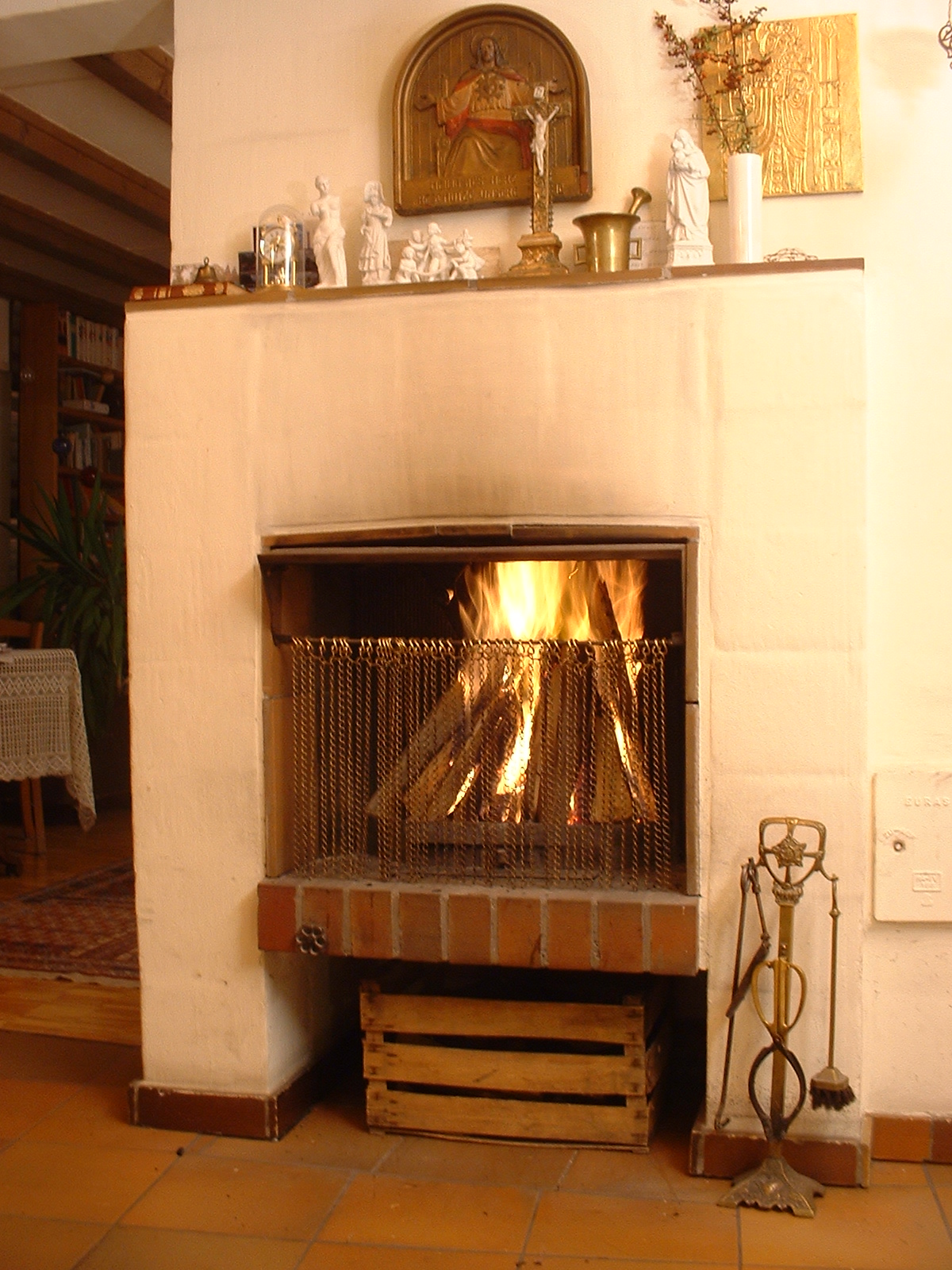 Fireplace in a House in the Allgäu